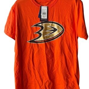 NHL Anaheim Ducks Trevor Zegras 11 T-Shirt Mens Medium Orange QF6E-3253-H31-Q37